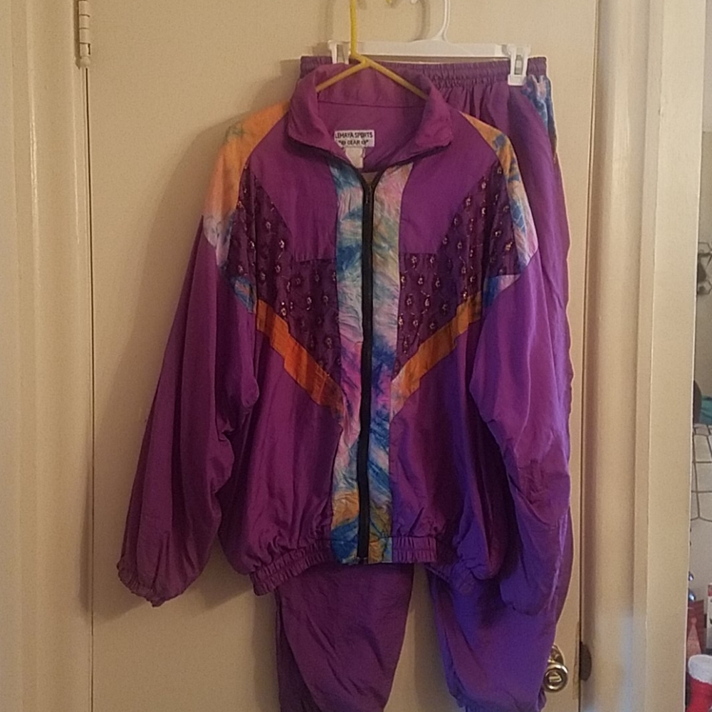 VINTAGE Windbreaker set.